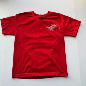 Reebok NHL Detroit Red Wings T-Shirt | Boys/Unisex Size M | Hockey Tee